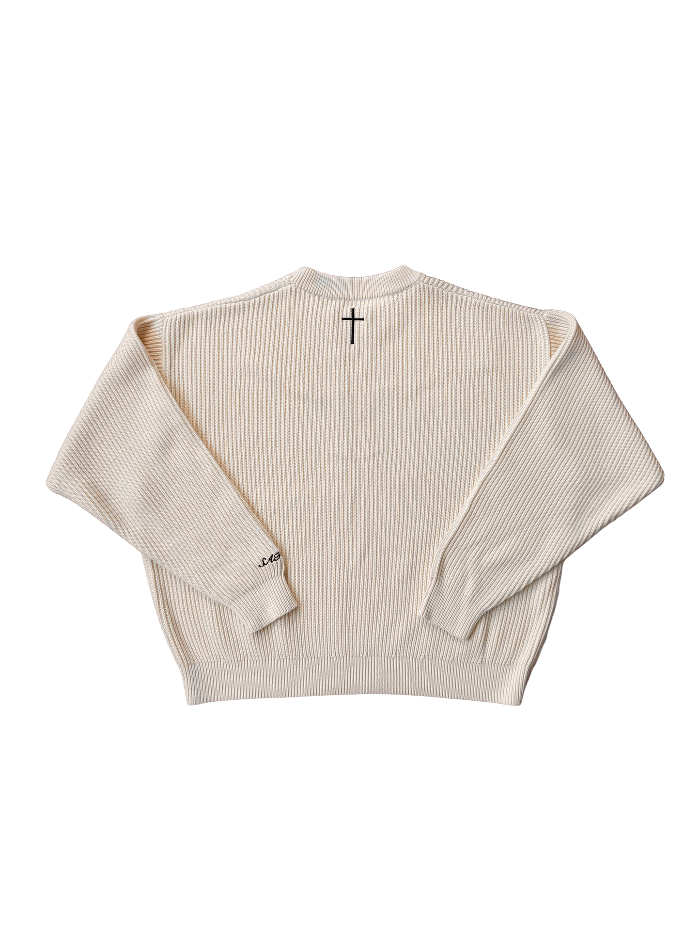 "LIGHT OF CHRIST" KNIT SWEATER